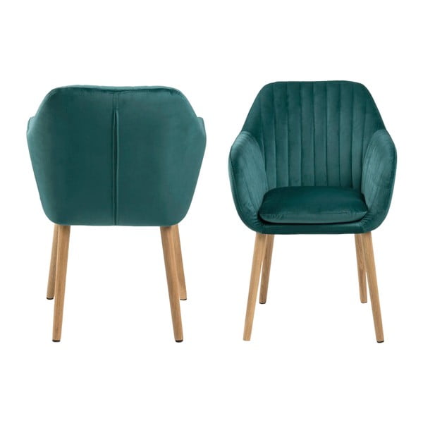 Turkusowe krzesło Actona Emilia Vic-image-3