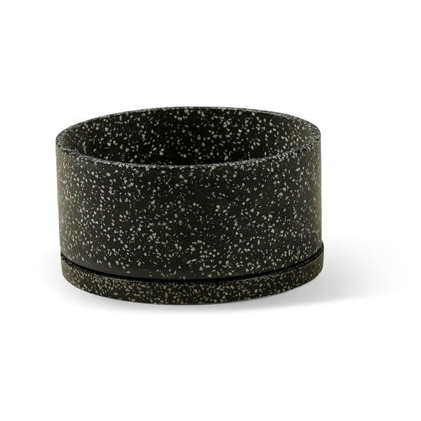 Zestaw 2 ciemnoszarych doniczek Bonami Selection Terrazzo-image-2