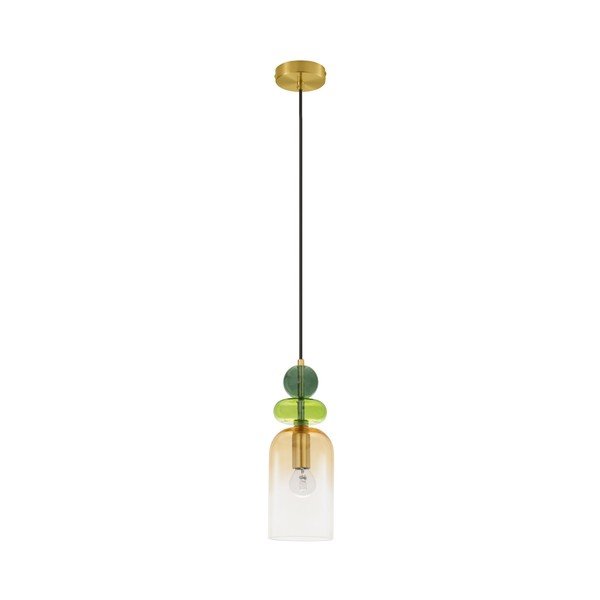Szklana lampa wisząca w kolorze złota ø 11 cm Murano – Nova Luce