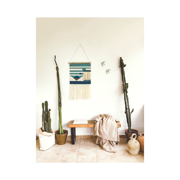 Bawełniany gobelin Surdic Kinfolk, 48x48 cm-image-1