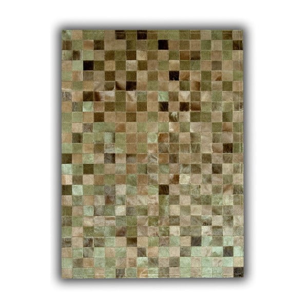 Dywan skórzany Green Multi, 150x210 cm