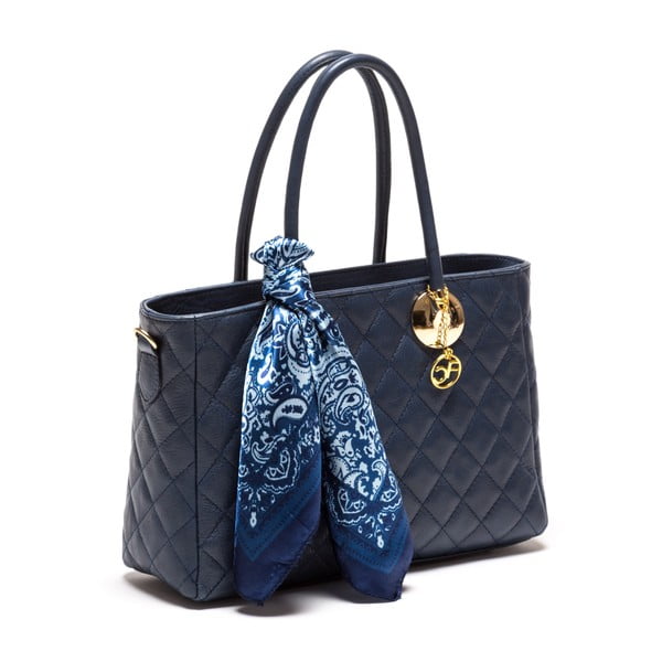 Skórzana torebka Carla Ferreri 2003 Blu-image-2