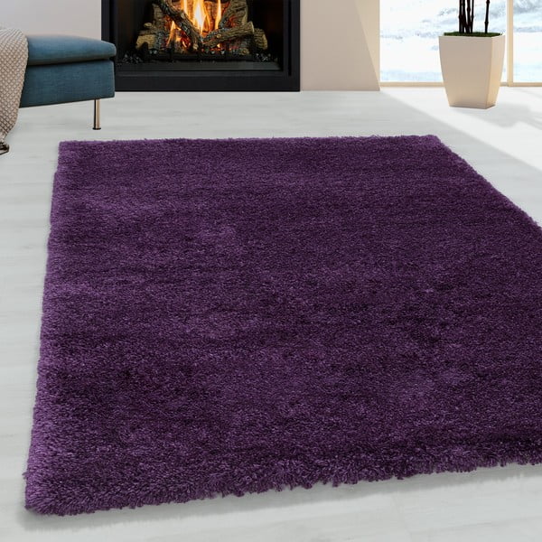 Ciemnofioletowy dywan 160x230 cm Fluffy – Ayyildiz Carpets-image-1
