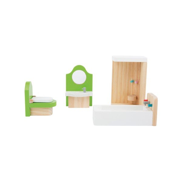 Zestaw drewnianych mebli dla lalek Legler Bathroom-image-2