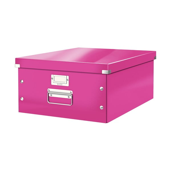 Różowe pudełko do przechowywania Click&Store – Leitz