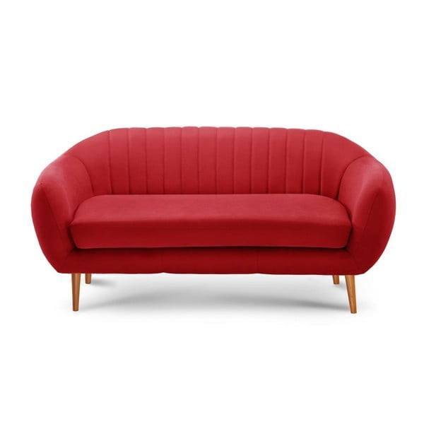 Czerwona sofa 3-osobowa Scandi by Stella Cadente Maison Comete