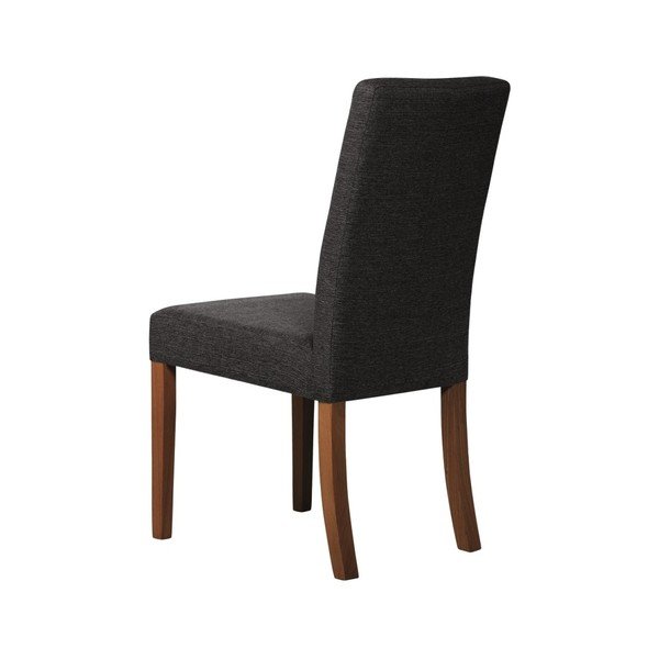 Ciemnoszare krzesło z ciemnobrązowymi nogami Ted Lapidus Maison Tonka-image-4