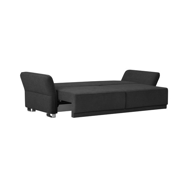 Ciemnoszara sofa rozkładana ze schowkiem Windsor & Co Sofas Casiopeia, 245 cm-image-4