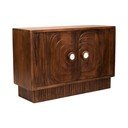 Komoda z litego drewna mango w ciemnym naturalnym kolorze 40x75x116 cm Sangar – Premier Housewares