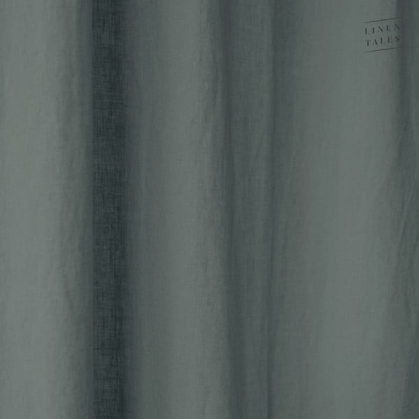 Zielona zasłona 230x230 cm – Linen Tales-image-1