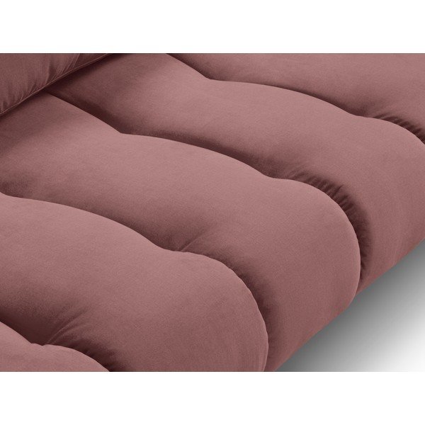 Różowa sofa z aksamitnym obiciem Interieurs 86 Octave-image-4