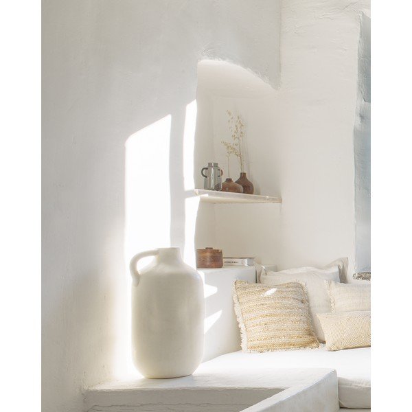 Biały ceramiczny wazon Kave Home Caetana, wys. 55 cm-image-4