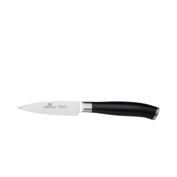 Nóż kuchenny na zeleninu z czarną rączką Gerlach, 10 cm