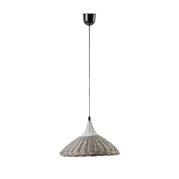 Lampa wisząca Kapi, 31x29 cm, brązowo-biała