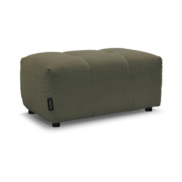 Podnóżek z materiału bouclé w kolorze khaki Roxelane – Bobochic Paris-image-3