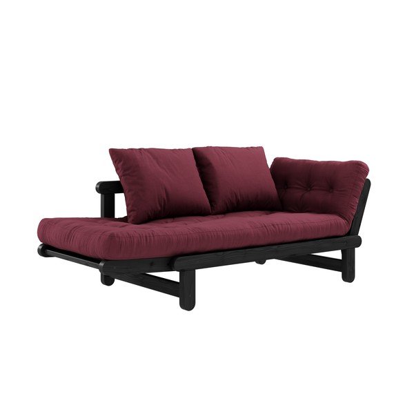 Sofa rozkładana Karup Design Beat Black/Bordeaux-image-4