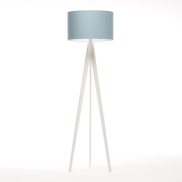 Lampa stojąca Artist Light Blue Linnen/White Birch, 125x42 cm