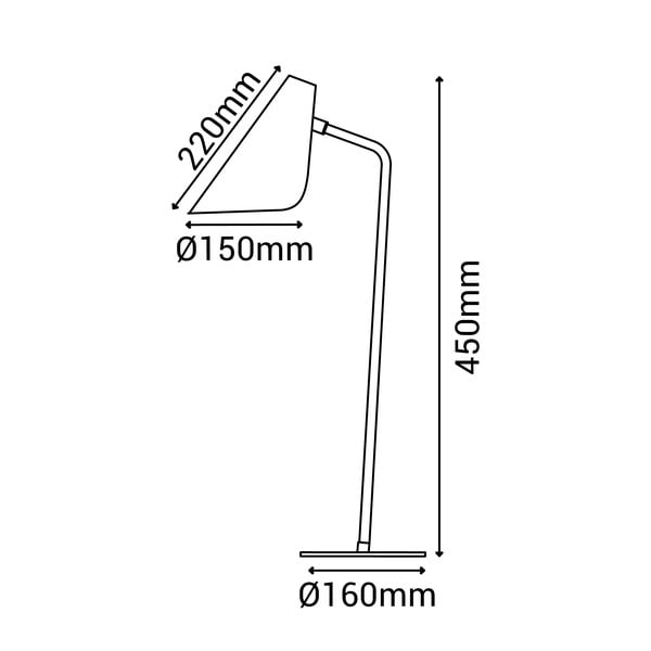 Biała lampa stołowa SULION Lisboa, wys. 45 cm-image-4