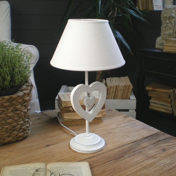 Lampa stołowa White Antique, 53 cm