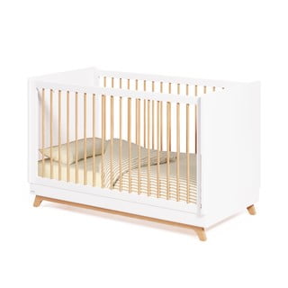 Białe łóżeczko z drewna bukowego 70x140 cm Maralis – Kave Home