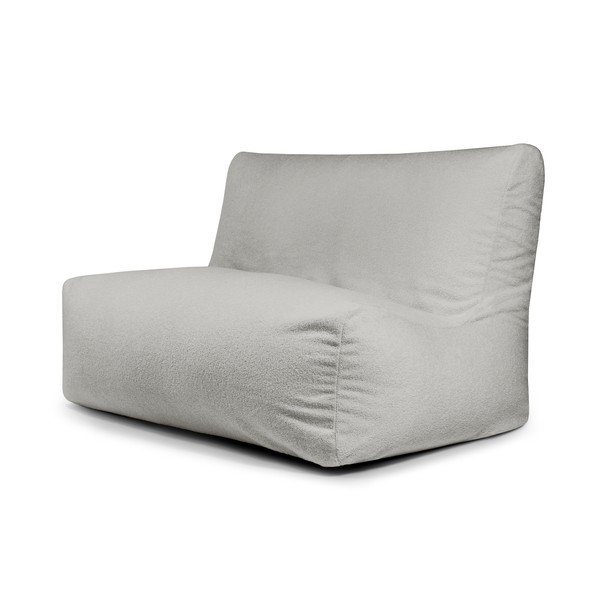 Jasnoszary worek do siedzenia z materiału bouclé Sofa Seat Lounge – SLOWDOWN