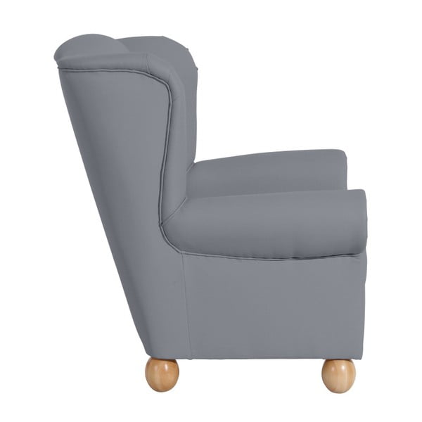 Szary fotel uszak Max Winzer Monarch Gray-image-4