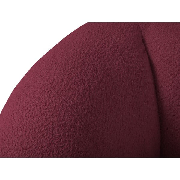 Bordowy fotel z materiału bouclé Essen – Cosmopolitan Design-image-4