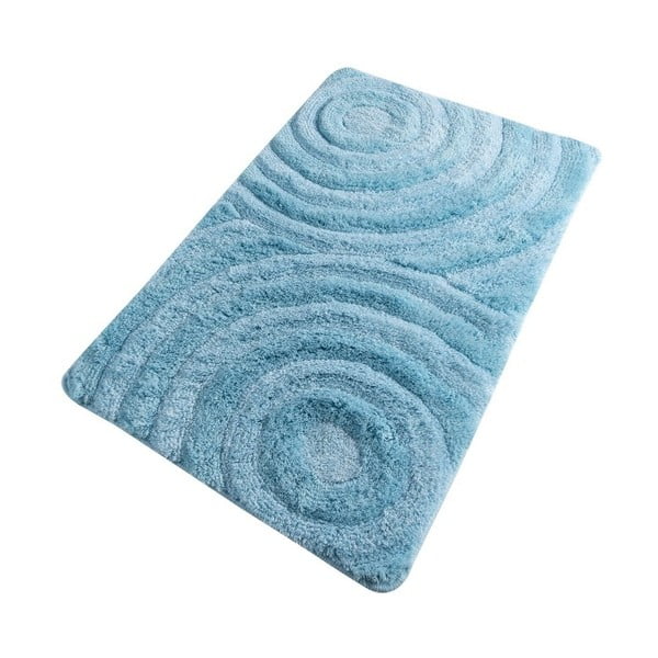 Turkusowy dywanik łazienkowy Confetti Bathmats Wave Turquois, 60x100 cm