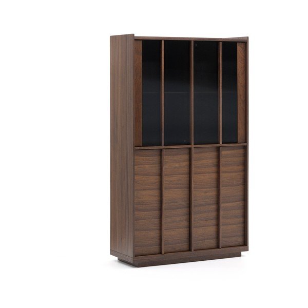 Brązowa witryna w dekorze orzecha 100x170x40 cm Onix – Kave Home-image-2