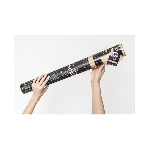 Mapa świata zdrapka Travel Map of the World Black, 80x60 cm-image-2