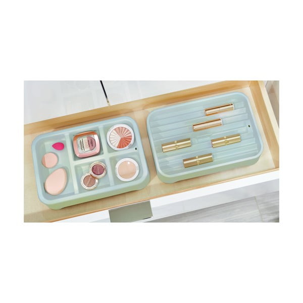 Szary organizer na biżuterię iDesign Eco Bin 5, 28,12x19,23 cm-image-1