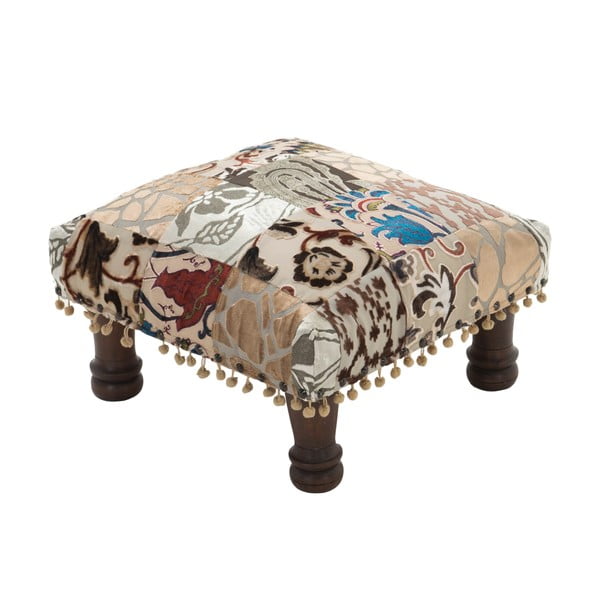 Taboret Patchwork Blue/Brown