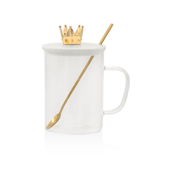 Biały szklany kubek – Hermia