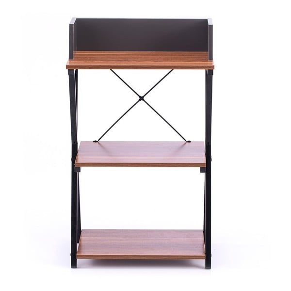 Biurko z blatem w dekorze orzecha 30x50 cm Hexe – Homede-image-2