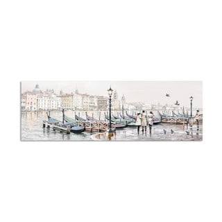 Obraz Styler Canvas Watercolor Venezia Gondole, 45x140 cm