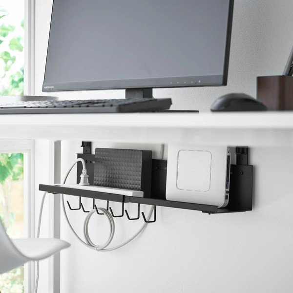 Czarny metalowy organizer na kable Smart – YAMAZAKI-image-4