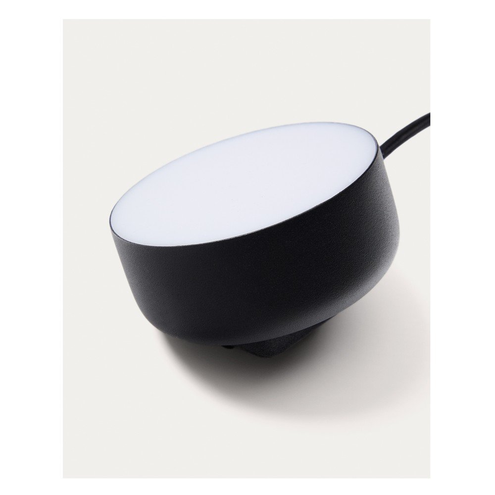 Czarna metalowa lampa punktowa LED ø 8,5 cm Orey – Kave Home (zdjęcie 4)