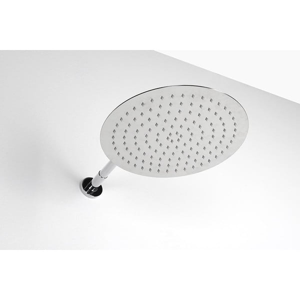 Przyłącze do prysznica z mosiądzu w kolorze srebra z połyskiem ø 6 cm – Sapho-image-2