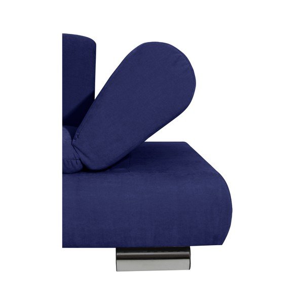 Ciemnoniebieska sofa narożna lewostronna z regulowanym podłokietnikiem Max Winzer Palm Bay-image-1