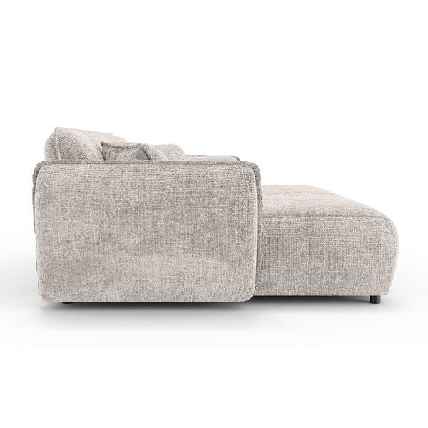 Beżowa sofa z tkaniny szenilowej z szezlongiem 252 cm Nelia Big – Ropez-image-3