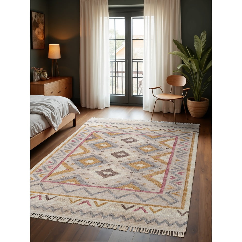 Kremowy dywan z juty tkany ręcznie 160x230 cm Roya Imani – Elle Decoration (zdjęcie 5)