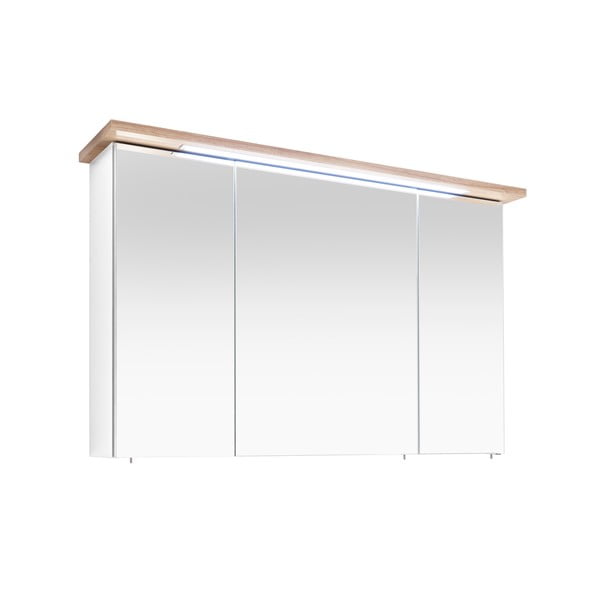 Biała wisząca szafka łazienkowa z lustrem 115x72 cm Set 923 – Pelipal-image-2