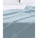 Niebieska bawełniana narzuta na łóżko dwuosobowe 200x220 cm Trenza – Oyo Concept