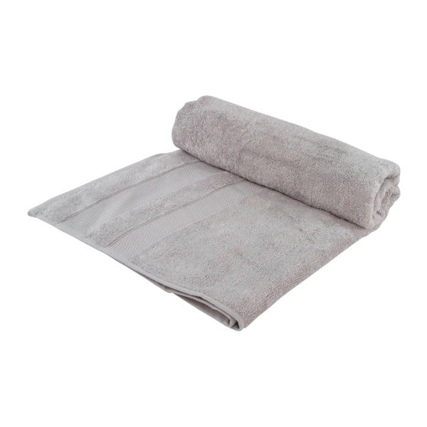 Szary ręcznik kąpielowy Jolie, 90x150 cm