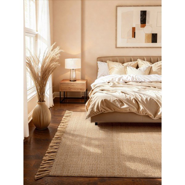 Dywan z juty tkany ręcznie w naturalnym kolorze 200x300 cm Fjord – Hanse Home-image-1