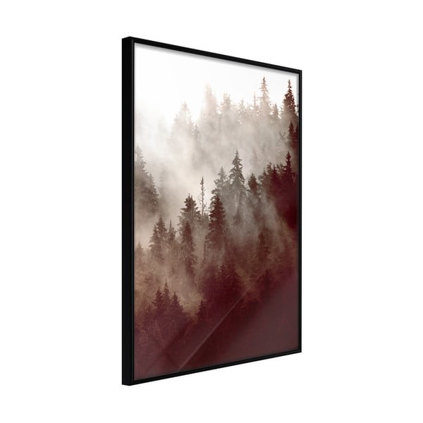 Plakat w ramie Artgeist Forest Fog, 40x60 cm