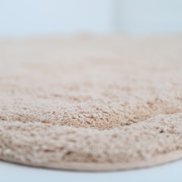 Jasnoróżowy bawełniany okrągły dywan tkany ręcznie odpowiedni do prania ø 110 cm Sweet April Nude – Nattiot-image-4