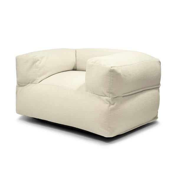 Kremowy worek do siedzenia z materiału bouclé MooG – SLOWDOWN