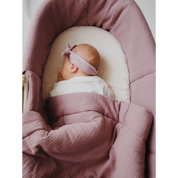 Ciemnofioletowy zestaw do łóżeczka – Malomi Kids-image-4