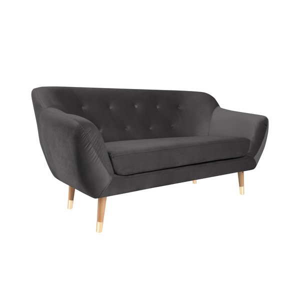 Szara sofa 2-osobowa Mazzini Sofas Amelie-image-3